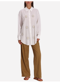 benaras by citrus camiseria mujer turtle shirt - be 24823 natural