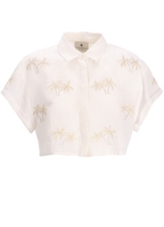 benaras by citrus shirt womanbondi palm short shirt - be 24673 natural