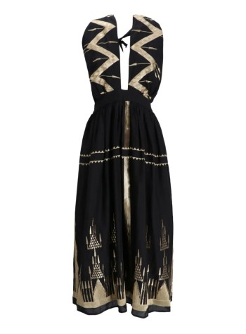 greek archaic kori vestido mujer dress long roots halterneck - s25k430393 4201
