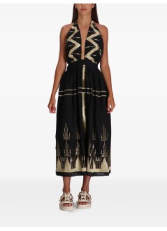 greek archaic kori vestido mujer dress long roots halterneck - s25k430393 4201