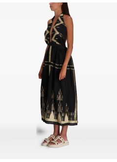 greek archaic kori vestido mujer dress long roots halterneck - s25k430393 4201