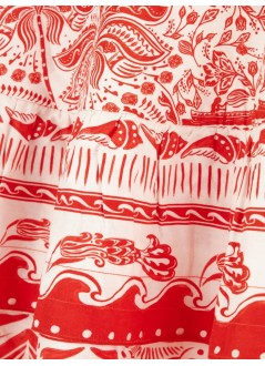 farm rio dress womanriver ride red midi dress - 336274 25090