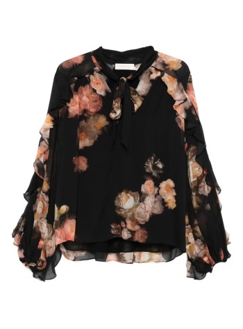 zimmermann t-shirt womanhypnotic flutter blouse - 5342tf251 rflr