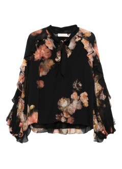 zimmermann t-shirt womanhypnotic flutter blouse - 5342tf251 rflr