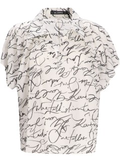 karl lagerfeld blusa mujer cotton voile blouse - a3w11039 2cp