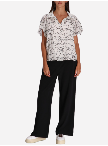 karl lagerfeld t-shirt womancotton voile blouse - a3w11039 2cp 2