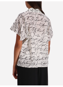 karl lagerfeld blusa mujer cotton voile blouse - a3w11039 2cp