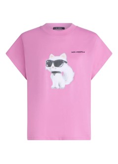 karl lagerfeld top mujer ikon aquarelle c loose t shirt - a2w17115 2aw
