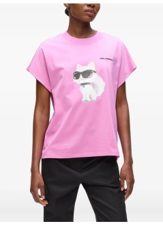 karl lagerfeld top mujer ikon aquarelle c loose t shirt - a2w17115 2aw