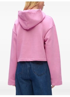 karl lagerfeld sudadera mujer karl signature hem hoodie - a4w20039 2aw