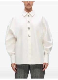 karl lagerfeld camiseria mujer karl snap fashion poplin shirt - a4w11022 100