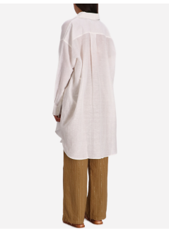 benaras by citrus shirt womanlong shirt turtle - be 24224 white