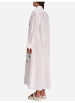benaras by citrus dress womanfish long shirt - be 24833 white