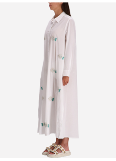 benaras by citrus dress womanfish long shirt - be 24833 white