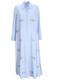 benaras by citrus dress womanfish long shirt - be 24833 lt blue