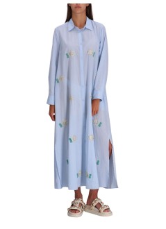 benaras by citrus dress womanfish long shirt - be 24833 lt blue