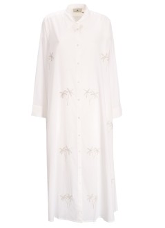 benaras by citrus dress womandouble palm long shirt - be 24729 white