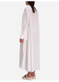 benaras by citrus dress womandouble palm long shirt - be 24729 white