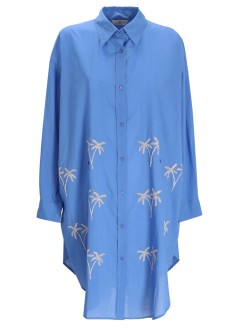 benaras by citrus dress womansilver palm beach shirt - be 24784 serena blue