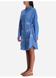 benaras by citrus dress womansilver palm beach shirt - be 24784 serena blue