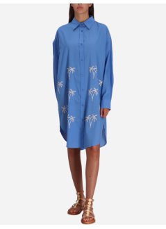 benaras by citrus dress womansilver palm beach shirt - be 24784 serena blue
