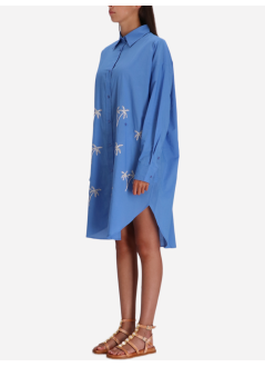 benaras by citrus dress womansilver palm beach shirt - be 24784 serena blue