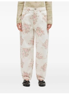 ganni pant  womanprint denim stary - j1886 135