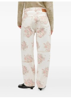 ganni pant  womanprint denim stary - j1886 135