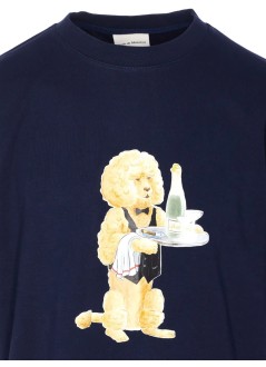 drôle de monsieur camiseta hombre le t-shirt poodle - its271co002ny navy