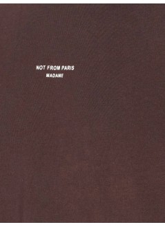 drôle de monsieur camiseta hombre le t-shirt slogan classique - its202co002dbn dark brown