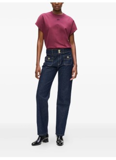 karl lagerfeld pantalon mujer retro straight denim pants - a4w10093 d24