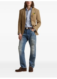 polo ralph lauren camiseria hombre cubdbrpks-long sleeve-sport shirt - 710p00577001 6885 bsr blue heritage bear