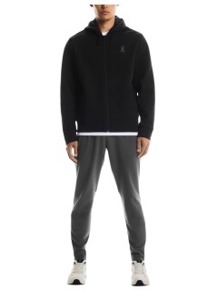 on running sudadera hombre focus tech zip hoodie - 1mf30300553 black