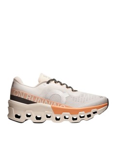 on running sneaker womancloudmonster 2 - 3we10113202 ivory tangerine