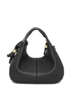 ganni crossbody womanhobo mini grained - a6976 099
