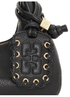 ganni crossbody womanhobo mini grained - a6976 099