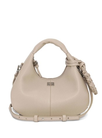 ganni crossbody womanhobo mini grained - a6978 686