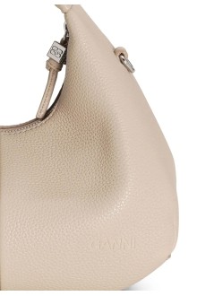 ganni crossbody womanhobo mini grained - a6978 686