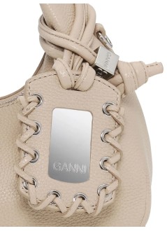 ganni crossbody womanhobo mini grained - a6978 686