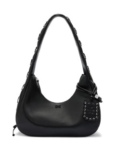 ganni handbag mujer hobo medium laces - a7295 099