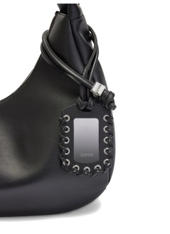ganni handbag mujer hobo medium laces - a7295 099