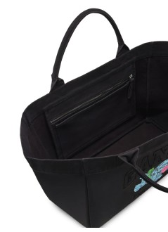 ganni handbag mujer shopper xxl pocket dog print - a7083 252