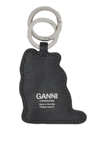 ganni key ring unisexcat keyring - a7058 610 2