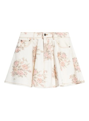 ganni skirt womanprint denim mini skirt - j1894 135