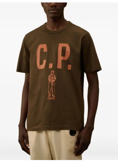 c.p.company camiseta hombre t-shirts short sleeve in mercerized jersey 30/2 twisted - 19cmts112a110301w 683