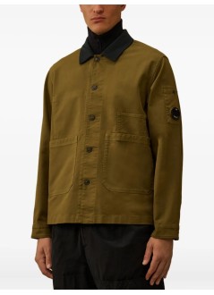 c.p.company outerwear hombre overshirt in co/ny double satin - 19cmos286a110471g 652