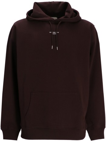 drôle de monsieur sudadera hombre le hoodie slogan classique - iho161co127dbn dark brown