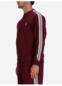 drôle de monsieur sweater manle sweatshirt tresses - isw167co127wn wine