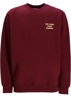 drôle de monsieur sweater manle sweatshirt slogan - isw149co127wn wine