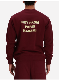 drôle de monsieur sweater manle sweatshirt slogan - isw149co127wn wine